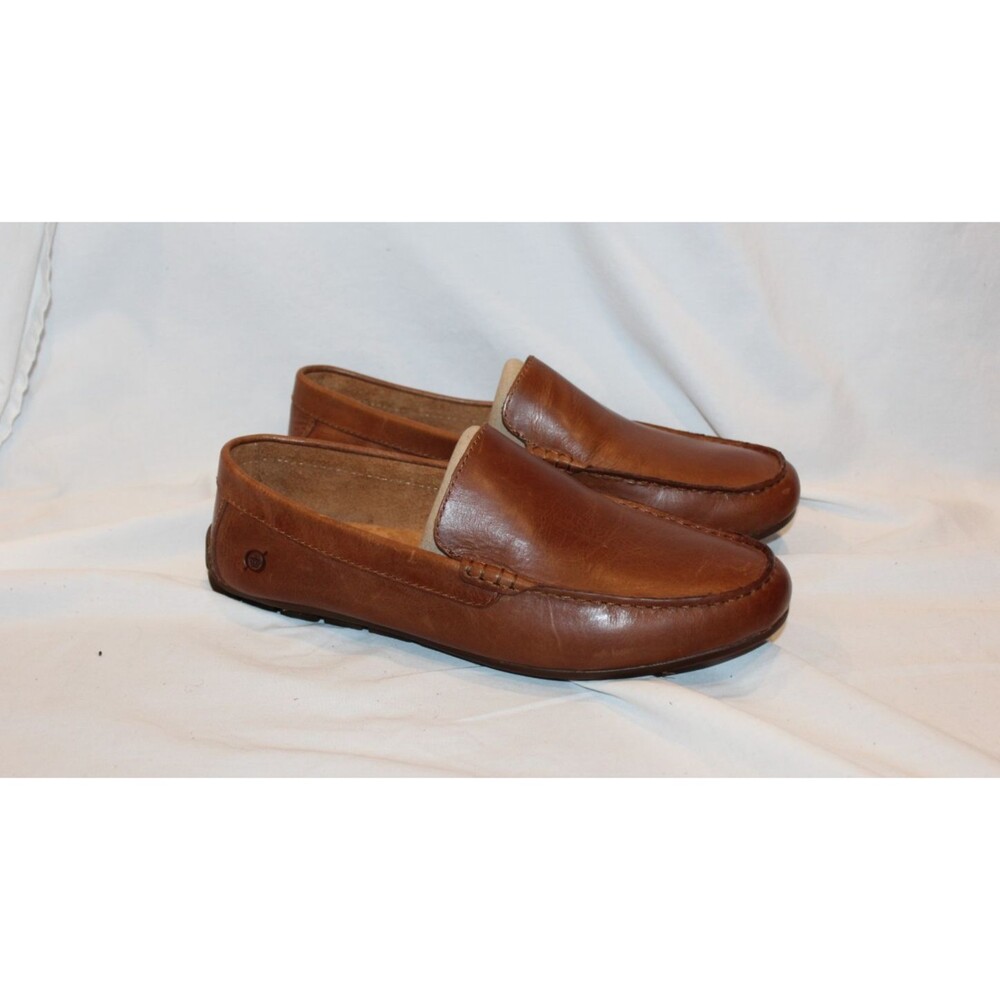 Born‎ Allan Men's Loafers Brown Moccasins Leather Shoes Size 10 NEW $110
